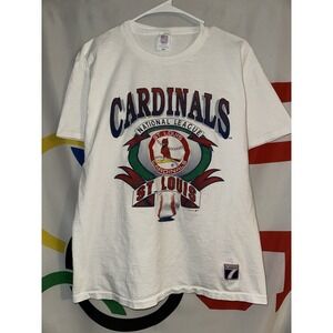 Vintage Logo 7 St Louis Cardinals T Shirt Large 90s MLB Baseball